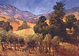 Philip Craig Canvas Paintings - Southern Vineyard Hills
